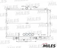 Радиатор HONDA Odyssey I (95-98)/Shuttle (95- ) 2.2/2.3 AT паяный Miles арт. acrb369