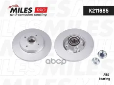 Диск тормозной CITROEN BERLINGO/C4/PEUGEOT 308/PARTNER 06- задний с подшип.с АБС Miles арт. k211685