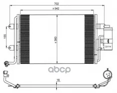 Радиатор кондиционера с осушителем NRF арт. 35227