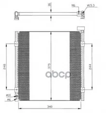 Радиатор кондиционера NRF арт. 35264