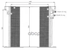 Радиатор кондиционера NRF арт. 35305