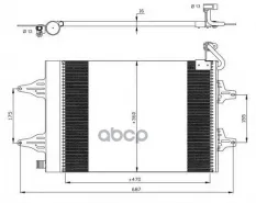 Радиатор кондиционера с осушителем NRF арт. 35480