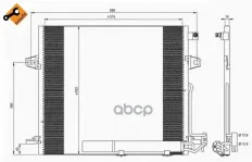 Радиатор кондиционера с осушителем NRF арт. 35618