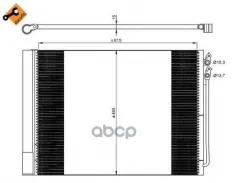 Радиатор кондиционера BMW 5 2.0D 10- NRF арт. 350033