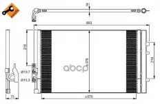 Радиатор кондиционера (конденсер) NRF арт. 350036
