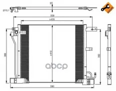 Радиатор кондиционера NRF арт. 350040