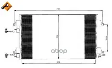 Радиатор кондиционера NRF арт. 35760