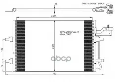 Радиатор кондиционера NRF арт. 35770