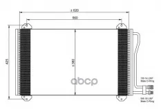 Радиатор кондиционера NRF арт. 35811