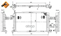 Радиатор системы охлаждения OPEL Astra 04- Easy Fit NRF арт. 53415