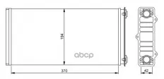 Радиатор отопителя DAF (65/75/85CF(98-00)/95XF(97-02)/XF95(02-)) NRF арт. 54254