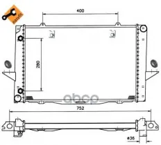 Радиатор системы охлаждения VOLVO 850 91- Easy Fit NRF арт. 519509