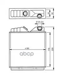 Радиатор печки NRF арт. 58146