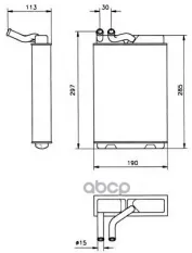 Радиатор печки NRF арт. 58149