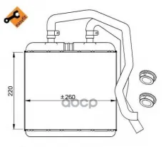 Радиатор печки NRF арт. 54217