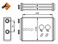 Радиатор печки NRF арт. 54224