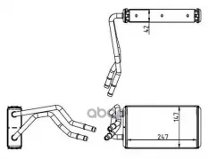 Радиатор печки NRF арт. 54227