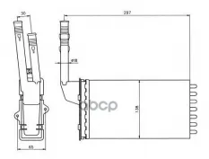 Радиатор печки NRF арт. 58064