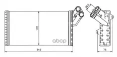 Радиатор печки NRF арт. 58066