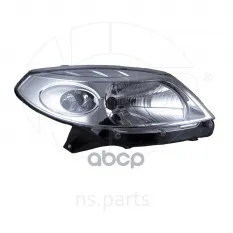 Фара правая RENAULT Sandero хром NSP арт. NSP078200733877