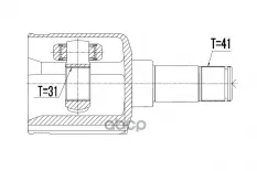ШРУС НАРУЖНЫЙ FORD TRANSIT 06- /ЛЕВ, SKRZYNIA 6MT/ NTY арт. NPWFR061