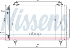 Радиатор кондиционера Nissens арт. 940081
