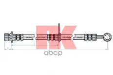 Шланг тормозной передний левый HONDA CR-V 2.0 (95-06) 01465-S10-010 Nk арт. 852642