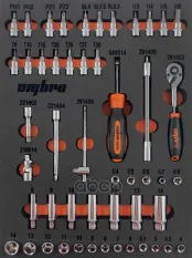 Набор инструментов 1/4inch головки 6гр, головки-биты, трещотка, удлинители, воротки, в ложементе, 50 пр. OMBRA арт. OMT50STE