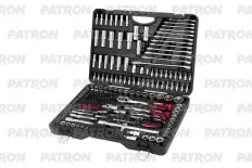 Набор инструментов 216 пр: 1/4 inch, 3/8 inch, 1/2 inch, 4-32 мм, 6 граней PATRON арт. P-38841