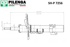 PILENGA Амортизатор передний VAG PILENGA арт. sh-p7256