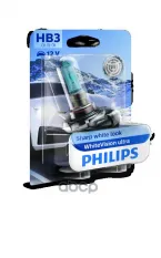 Лампа HB3 12V 60W P20D WhiteVision ultra (блистер 1шт.) Philips арт. 9005WVUB1