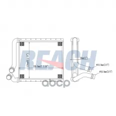 Радиатор печки REACH арт. 11811891