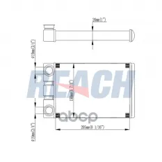 Радиатор печки REACH арт. 11811980