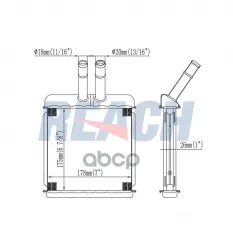 Радиатор печки REACH арт. 11811990