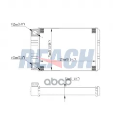 Радиатор печки REACH арт. 11812295