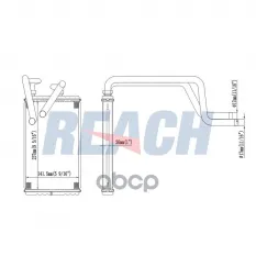 Радиатор печки REACH арт. 11812448