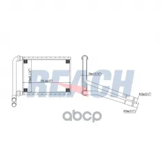 97138-1G000 Радиатор печки KIA RIO D 05- REACH арт. 18-12316