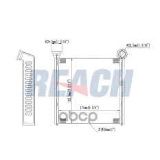 5Q0819031 Радиатор печки VW-GOLF VII 12- REACH арт. 18-15001