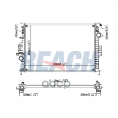 Радиатор системы охлаждения FORD GALAXY 2.0TDCI 06- REACH арт. 14113180126