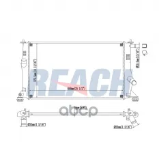 Радиатор системы охлаждения MAZDA 5 2.3 L4, 2006-2007 REACH арт. 1412894016