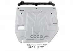 Защита картера+КПП+ комплект крепежа Rival  Алюминий Geely Monjaro 2022-  2.0  АКПП  4WD Rival арт. 333.1930.1