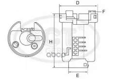 Топливный фильтр MAZDA 6 02- SCT арт. st400