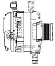 Генератор для а/м Kia Sorento II (09-)/Hyundai Santa Fe II (09-) 2.0CRDi/2.2CRDi AT 150A (LG 0846) STARTVOLT арт. LG 0846