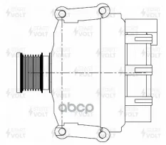 Генератор для а/м Mercedes-Benz GL X164 (06-) 3.0CDI/Sprinter B906 (06-) 2.1CDI 180A (LG 1523) STARTVOLT арт. LG 1523