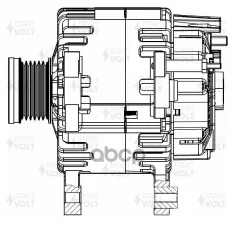Генератор для а/м VAG Yeti (09-)/Caddy III (10-)/A3 (10-) 1.2TSI 110A (LG 1886) STARTVOLT арт. LG 1886