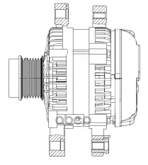 Генератор для а/м Toyota Highlander (07-)/Camry V50 (11-) 3.5i 130A (LG 1936) STARTVOLT арт. LG 1936
