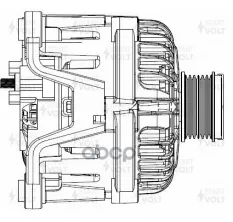 Генератор для а/м Opel Astra J (09-) 1.6i/1.6T/Insignia A (08-) 1.6T/1.8i 120A (LG 2105) STARTVOLT арт. LG 2105