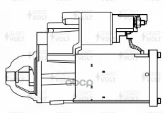 Стартер для а/м Mercedes-Benz V W447 (14-) 2.1CDI/GLE V167 (18-) 2.0CDI 1,7кВт (LSt 1521) STARTVOLT арт. LST 1521