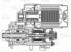 Стартер для а/м Toyota Land Cruiser Prado J150 (09-) 3.0D 2,2кВт (LSt 1905) STARTVOLT арт. LST 1905