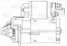 Стартер для а/м Chery Tiggo 7 Pro Max (23-)/Omoda C5 (21-) 1.6GDI 1,4кВт (LSt 2742) STARTVOLT арт. LST 2742